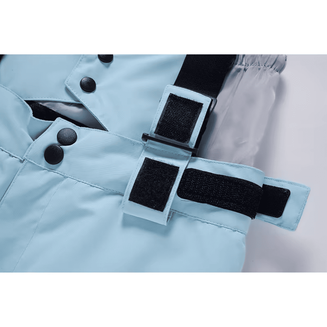 Women's Snow Jacket and Pants Set with Suspenders