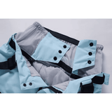 Women's Snow Jacket and Pants Set with Suspenders