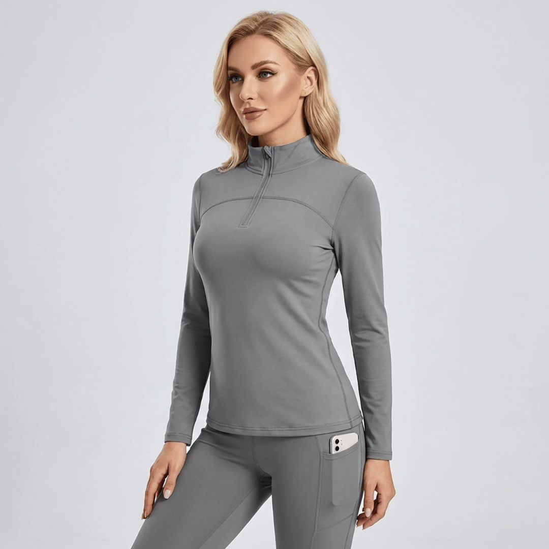 Women's Plush-Lined Thermal Set Leggings + Top