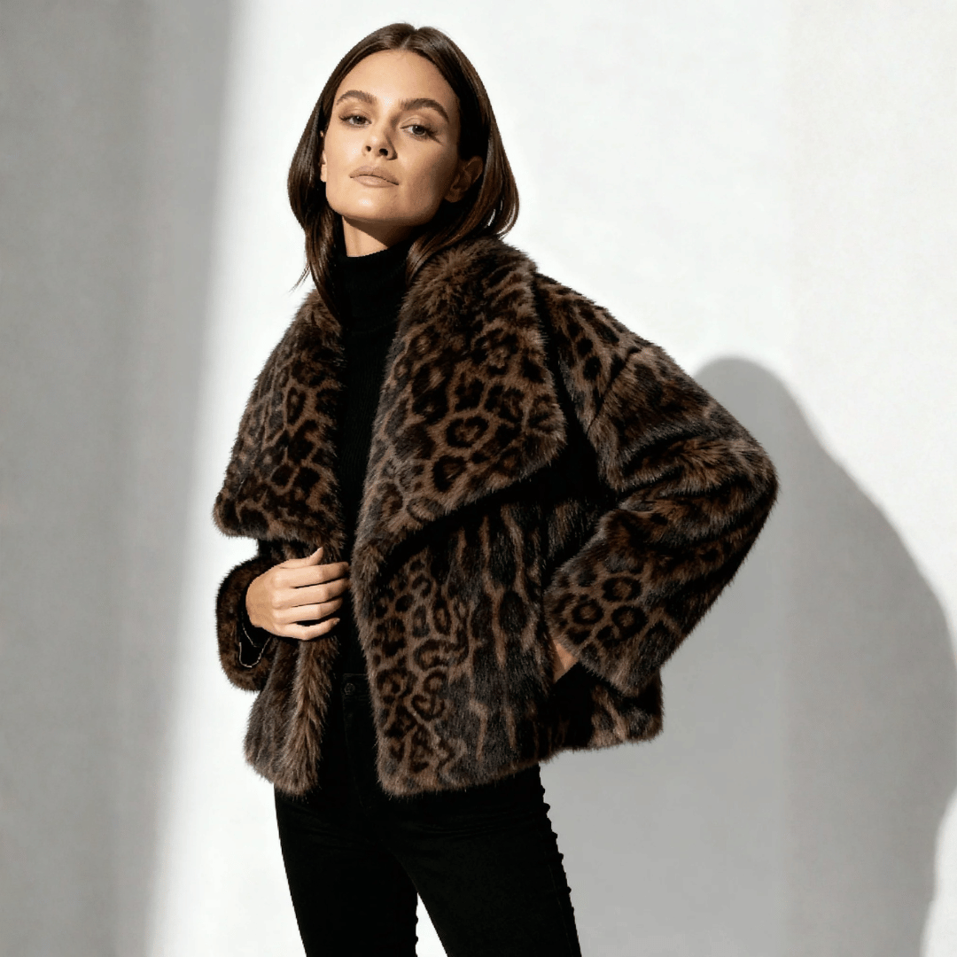 Women's Fur Coat Animal Print