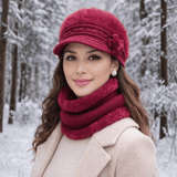 Fur-Lined Women's Hat and Collar Kit
