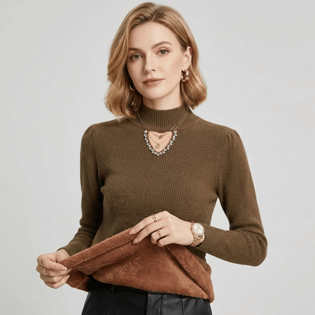 Women's Plush Diamond Sweater