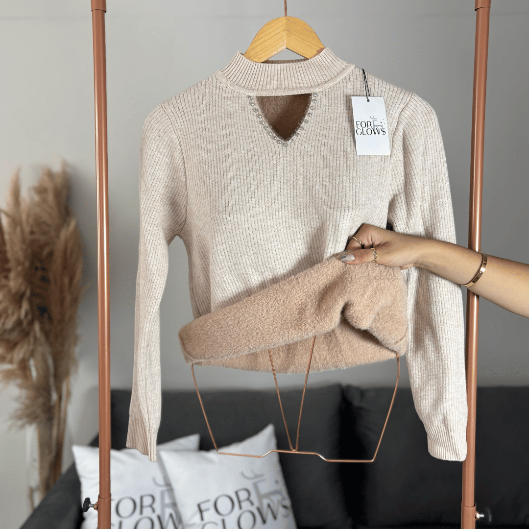 Women's Plush Diamond Sweater