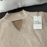 Women's Plush Diamond Sweater