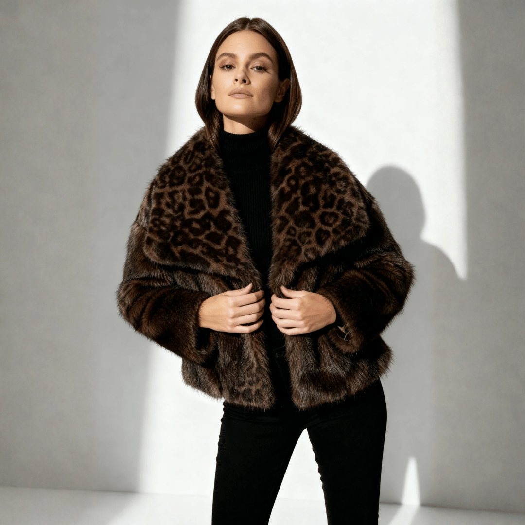 Women's Fur Coat Animal Print