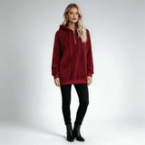 Longline Plush-Lined Women's Coat