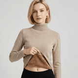 Women's Plush Turtleneck Sweater