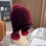 Women's Beanie with Pom-Pom