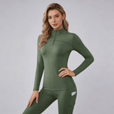 Women's Plush-Lined Thermal Set Leggings + Top
