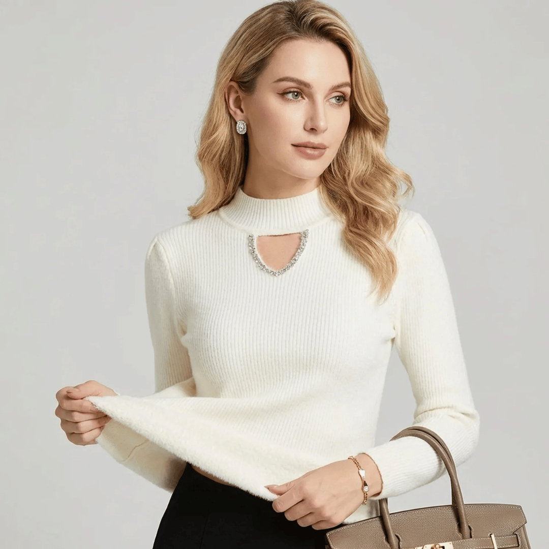 Women's Plush Diamond Sweater