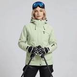 Women's Snow Jacket and Pants Set with Suspenders