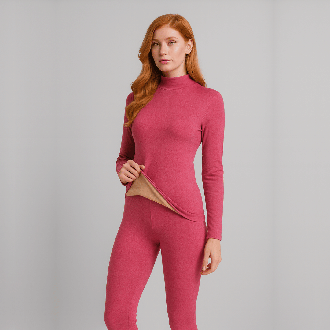 Women's Plush-Lined Thermal Second-Skin Set