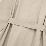 Longline Women's Trench Coat with Tie Belt