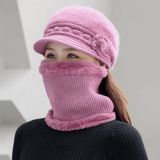 Fur-Lined Women's Hat and Collar Kit