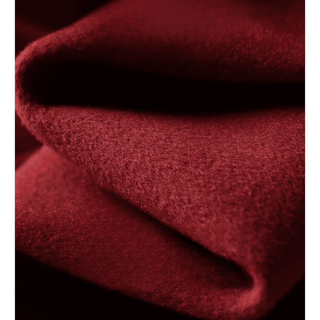 Women's Cherry Wool Felt Overcoat