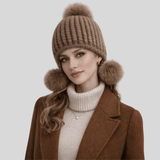 Women's Beanie with Pom-Pom