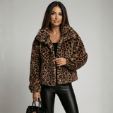 Women's Leopard Fur Jacket by